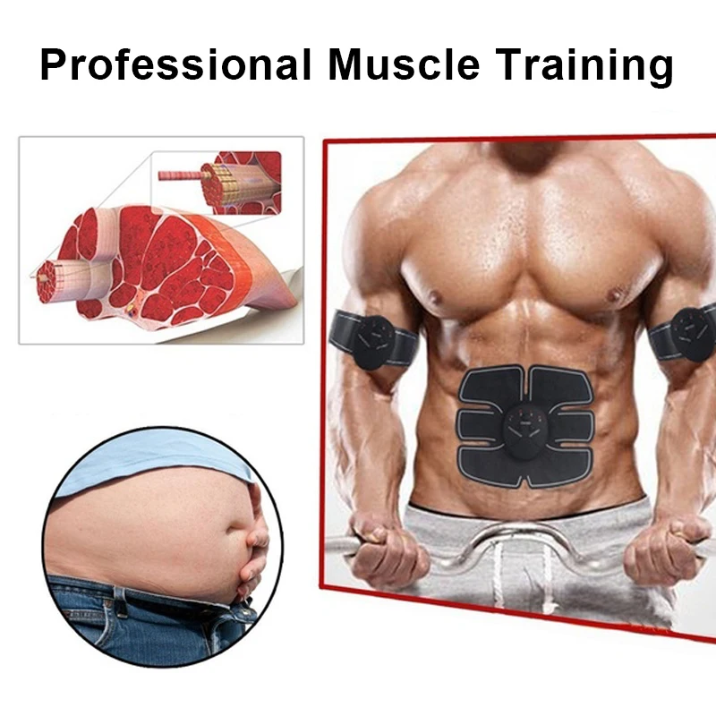 

EMS Abdominal Muscle Trainer Electric Lazy Fitness Stimulator Wireless Buttocks Abdominal ABS Stimulator Body Slimming Massager