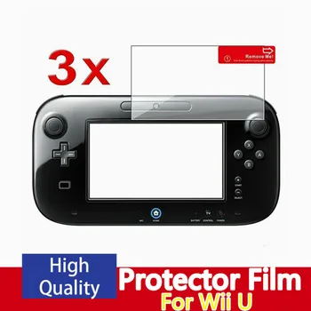 

3pcs Anti Scratch LCD Screen Protector Cover For Nintendo For Wii U Anti-Glare Clear Screen Guard Protective Film For Wii U NEW