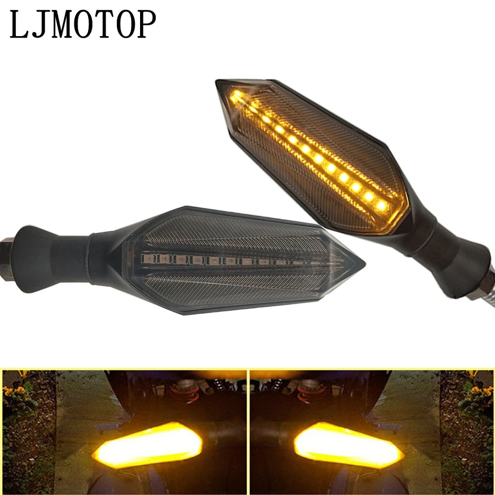 

LED Turn Signal Motorcycle Turn Signals Light Tail Lights Indicators For Kawasaki VERSYS 650 ZG1000 ZX6 9R R400 ZRX 1100 1200