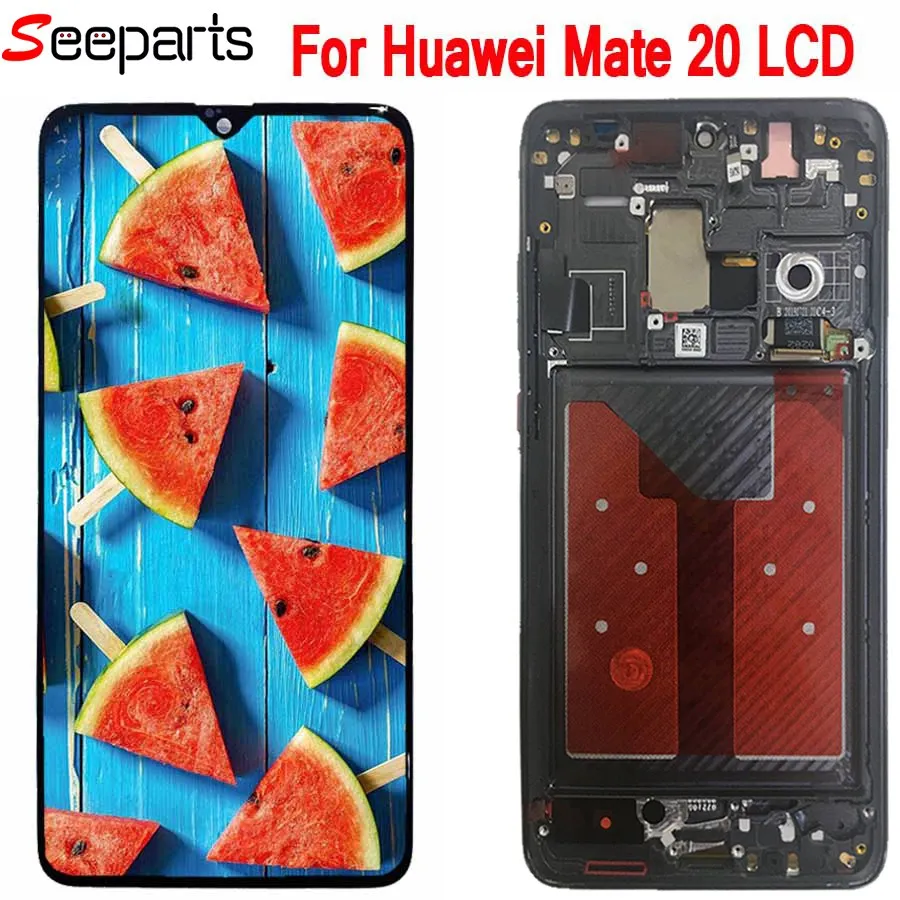ЖК дисплей для Huawei Mate 20 с сенсорным экраном и дигитайзером в сборе запасные части