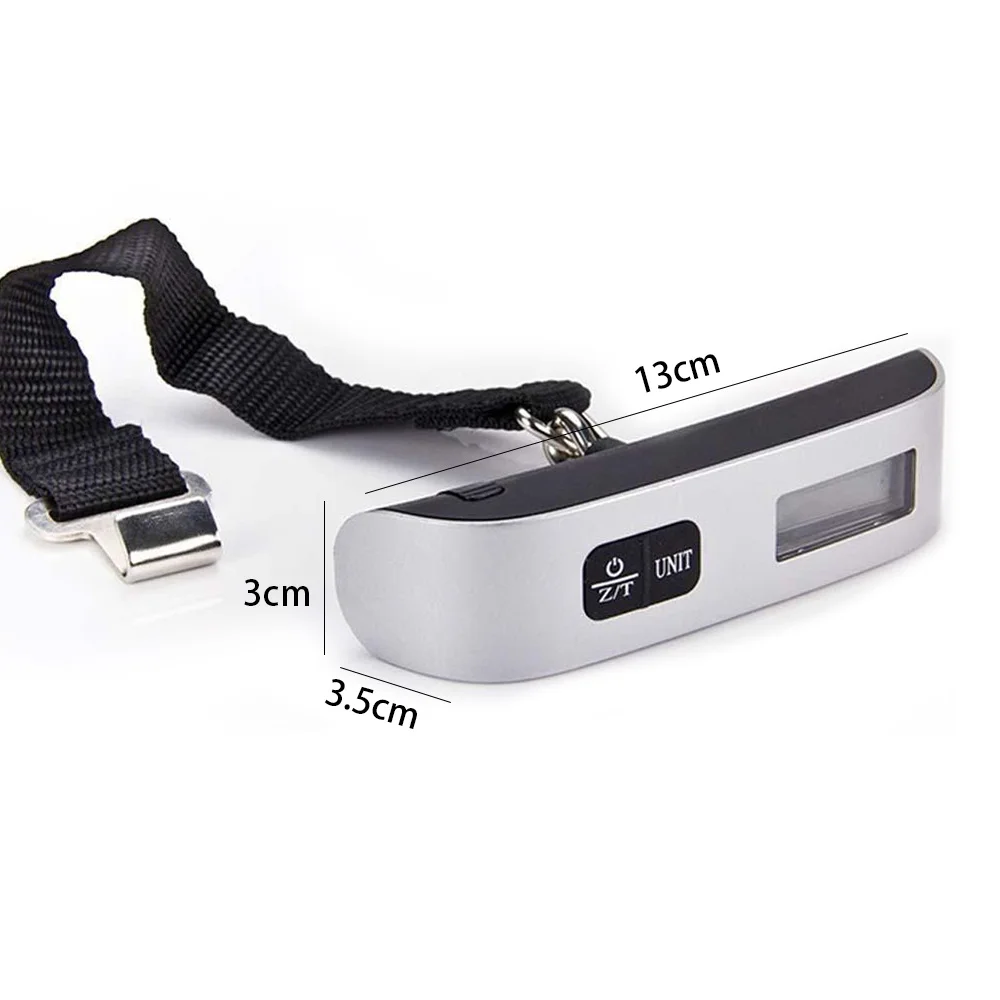 Weight Scale Kitchen LCD Digital Weight Scale Hanging Luggage Scale 50kg Durable Travel Bar Hand-Held Home Suitcase