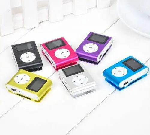 Цветной мини Mp3 музыкальный плеер mp3 ЖК экран слот для Micro TF карты USB спортивный с