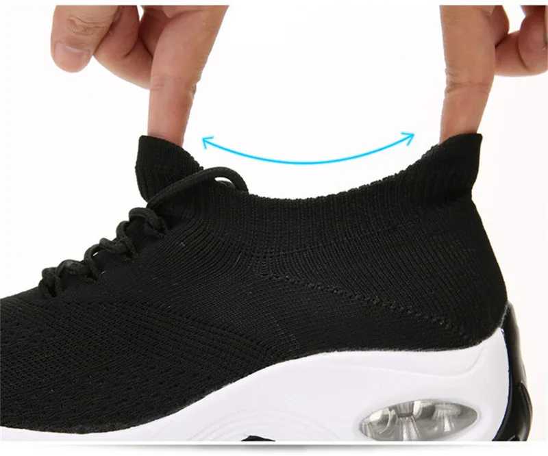 Shoes Woman Sneakers Increase Platform Trainers Women Shoes Casual Lace-Up Feminino Mesh Shoes Womens Sneakers Plus Size VT624 (2)