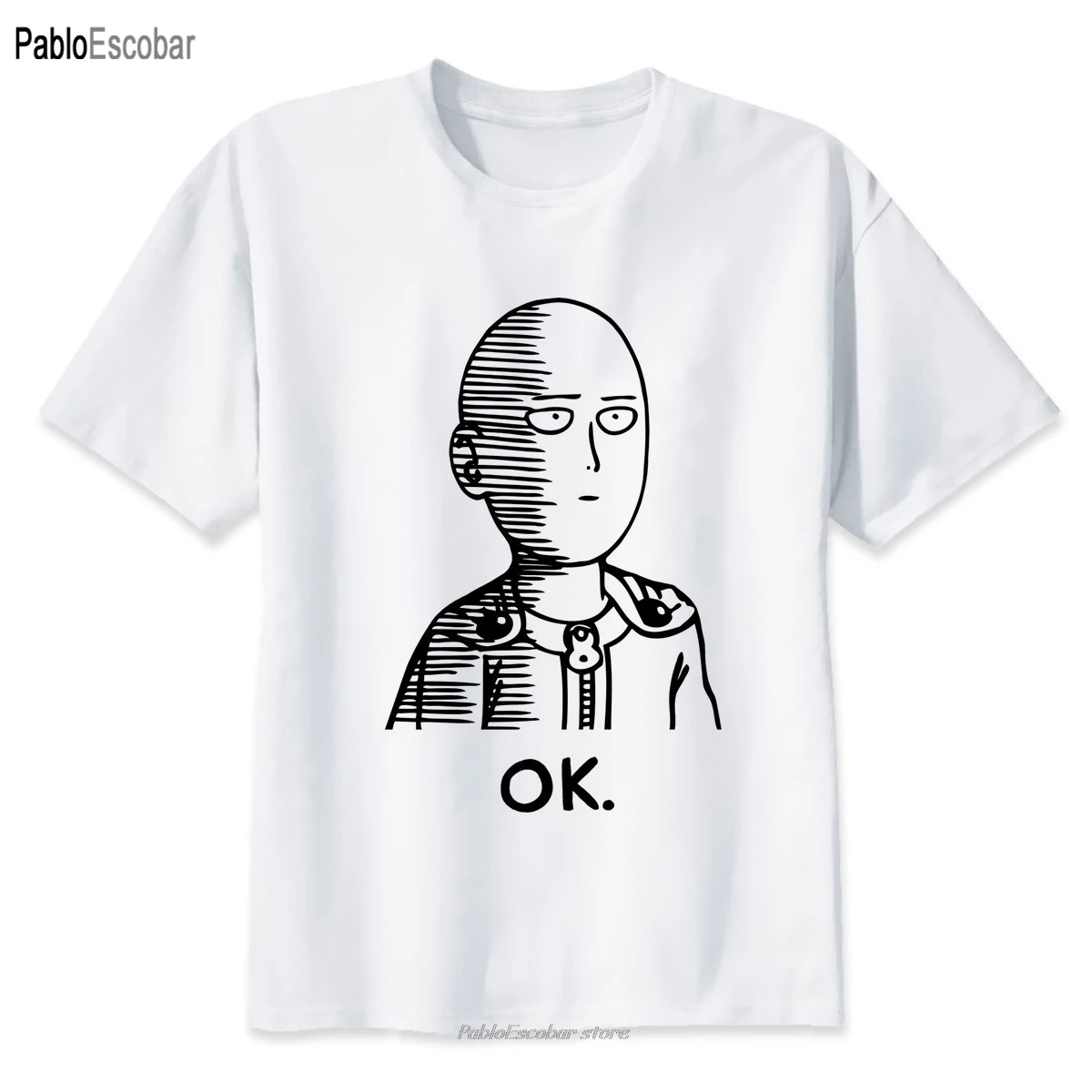one punch man t-shirt men Mens Casual T Shirts Brand Clothing Man's Short Sleeve T-Shirt Tops Tees Plus Size | Мужская одежда