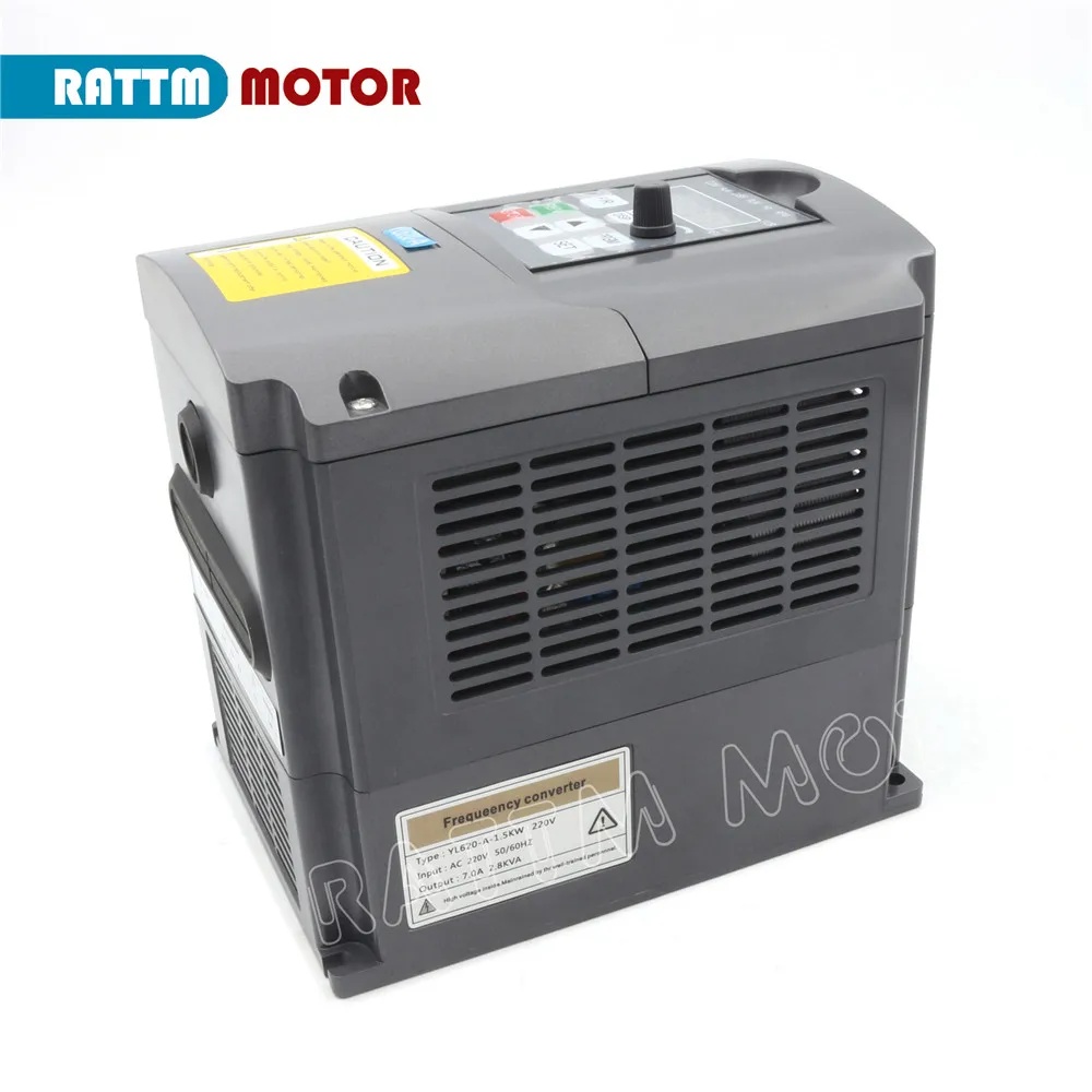 1.5KW Инвертор VFD 110V 220V 380V 7A переменная частота Входная Фаза 1 или 3 фазы выход от