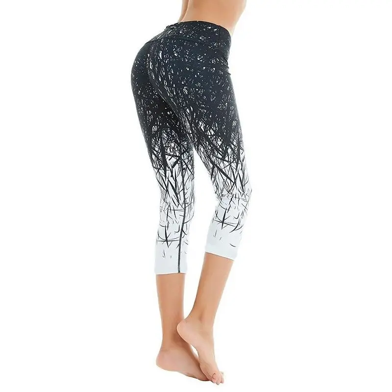 High Waisted Printed Yoga Capris Women Sports Fitness Yoga Leggings Seamless Push Up Running Tight Gym Training Sweatpants Women High Waisted Printed Yoga Capris Women Sports Fitness Yoga Leggings Seamless Push Up Running Tight Gym Training Sweatpants Women
