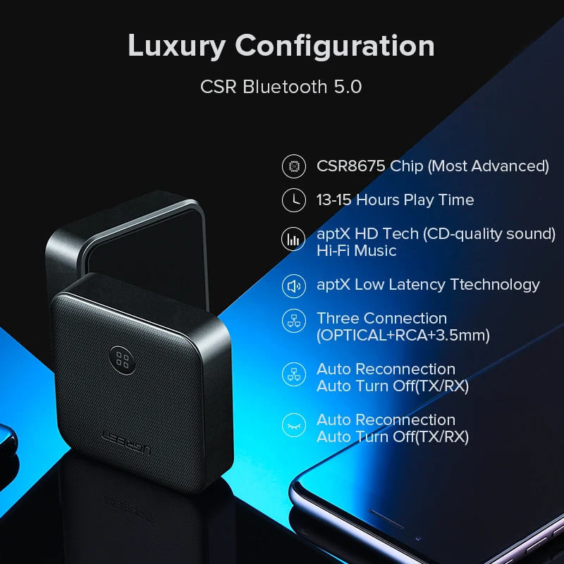 Ugreen Wholesale Bluetooth 5.0 Audio Transmitter  colorfone - Colorfone -  International B2B Platform