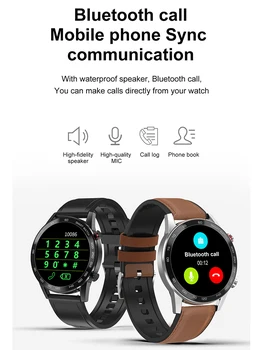 

300mAh Bluetooth Call Watch 1.3 Inch Full Screen Sleep Monitor ECG Sport Fitness Bracelet Watch For Men Women Universal