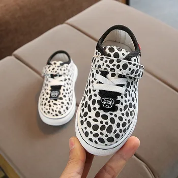

davidyue Leopard casual flat kids shoes for girls boys Kids Sport Shoes Autumn Spring Breathable Flat Toddler Sneakers