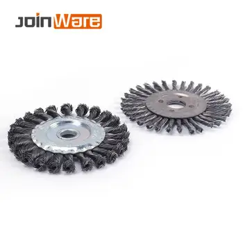 

6" Twisted Wire Wheel Brush with 22mm Bore Knotted Wire Brush for Metal Polishing Cleaning Removing Paint Rust and Corrosiont