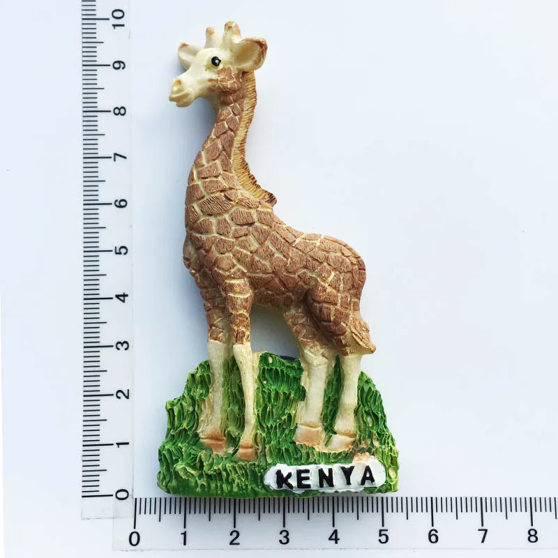 Africa Kenya creative tourism commemorative hand painted crafts three dimensional giraffe