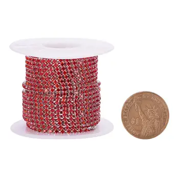 

10 Yard Crystal Rhinestone Close Chain Clear Trimming Claw Chain Sewing Craft