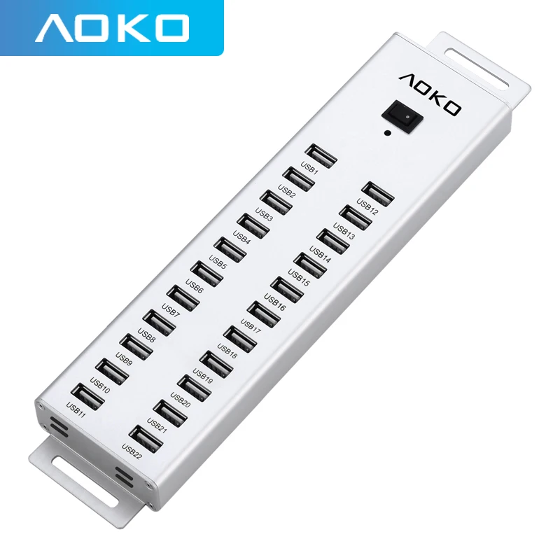 

AOKO usb hub 2.0 22 port Each interface output current 5V1.5A