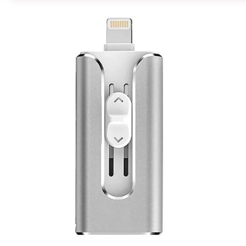 

OTG USB Flash Drive USB Pendrive For iPhone Xs Max X 8 7 6 iPad HD USB 3.0 Memoria Stick USB Key Lightning Pen Drive 256GB 128GB