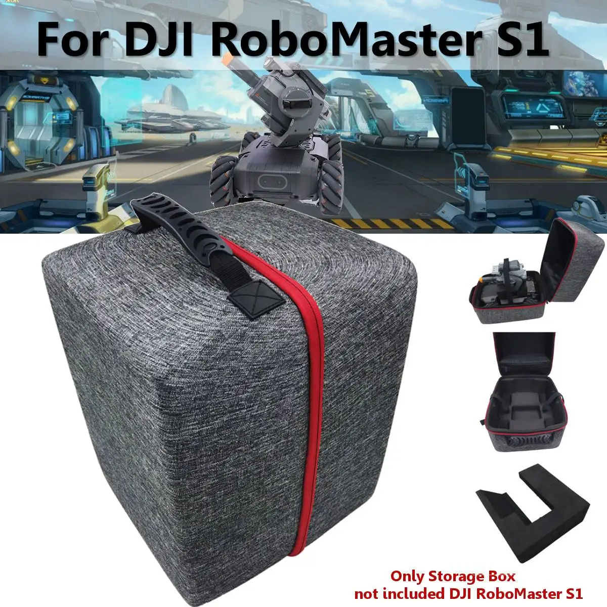 

Hard Portable Suitcase Storage Case for DJI RoboMaster S1 Educational Robot Carrying Bag Shockproof Protection Box Handbag