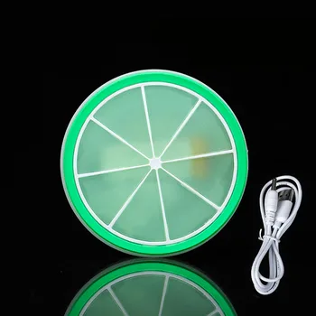 

LED Coaster Glow Club Tableware Bar Lighting Up ABS Touch Switch Bulb Color Changing Party Cup Mat Home Rechargeable