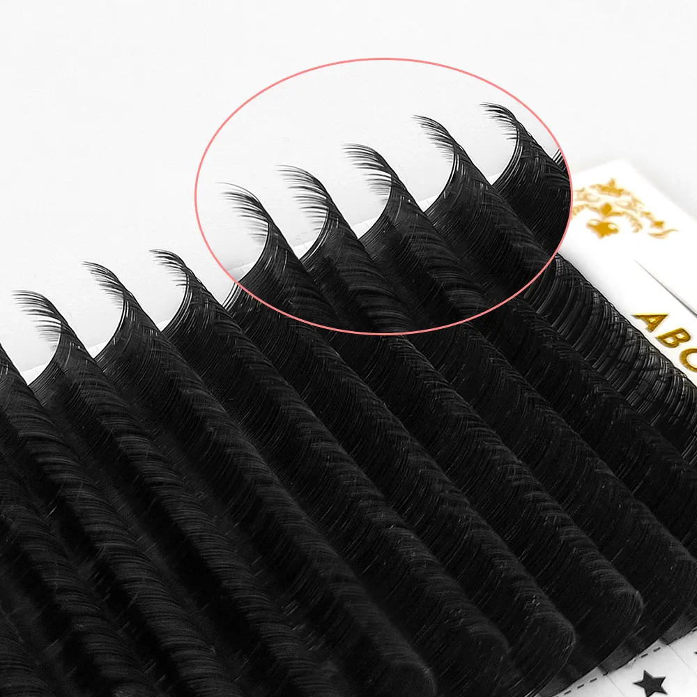 Abonnie 8-18mm Individual Eyelashes Extensions 16Rows Classic Lashes Fluffy False Eyelash Supplies All Size Cilios Volume