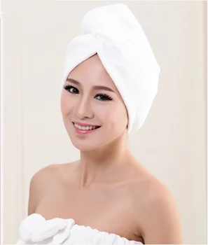 

Women Bathroom Super Absorbent Quick-drying Thicker microfiber Bath Towel Hair Dry Cap Salon Towel