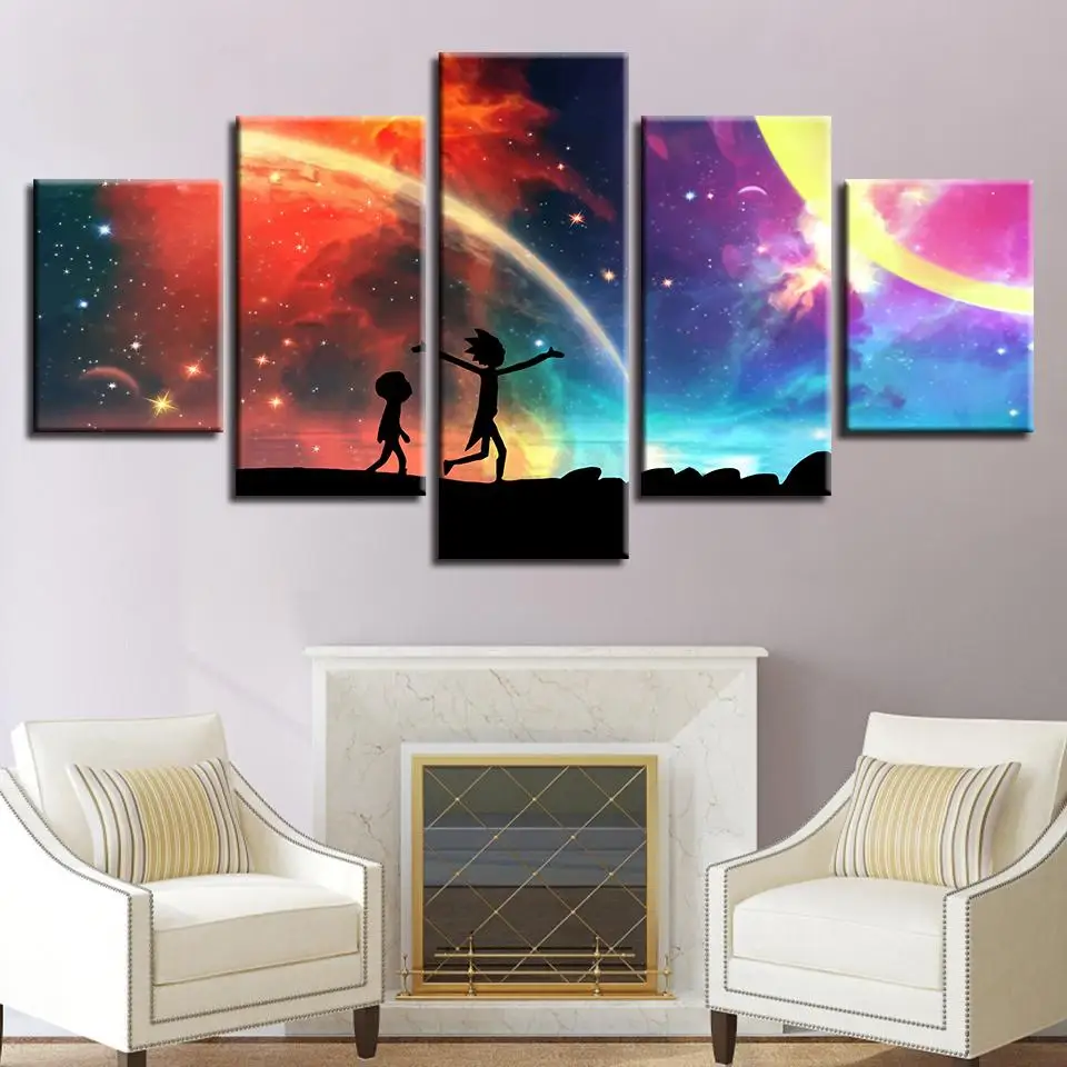 

Creative Animation Abstract Fantasy Style For Office Home Living Room Bedroom Hd Decorative Painting Modern High-quality Canvas