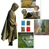 3 en 1 imperméable sac à dos housse de pluie manteau de pluie capuche randonnée cyclisme couverture de pluie Poncho imperméable imperméable en plein air Camping tente tapis ► Photo 1/6