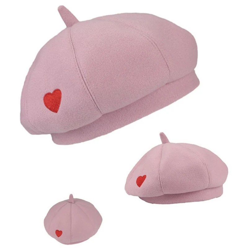 Lady Spring Winter Berets Hat Painter Style Women Vintage Solid Color Caps Female Bonnet Warm Cap | Спорт и развлечения
