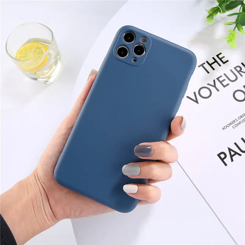 Lovebay мягкий жидкий силиконовый чехол для телефона для iPhone 11 11 Pro Max карамельный цвет сплошной ТПУ задняя крышка для Apple iPhone 11 чехол оболочка - Цвет: N