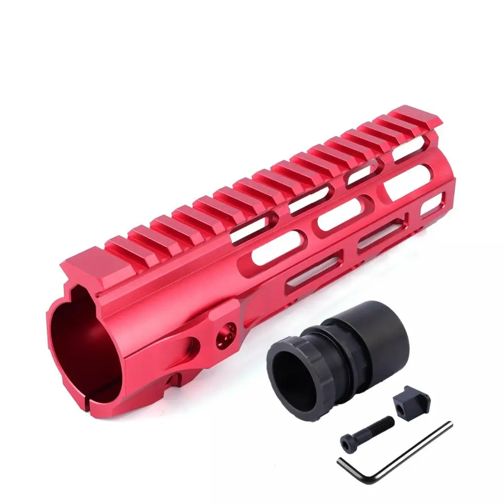 7 дюймов handguard m4 m16 ar 15 handguard mlok airsoft handguard rail тактические аксессуары crossguard красный цвет противоскользящий дизайн