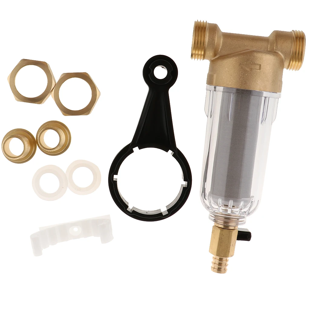 Reusable Spin Down Sediment Filter  Alternative Descaler Softener Hot Water System Protector