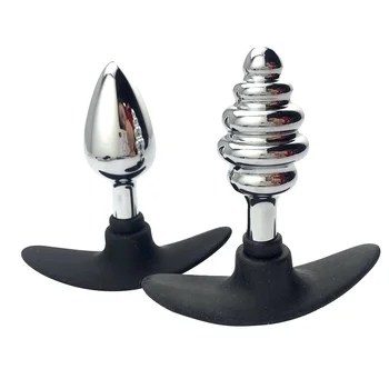 Small large huge size silicone underwear metal thread anal beads butt plug stimulation ball dildo BDSM Sex toy men women 5