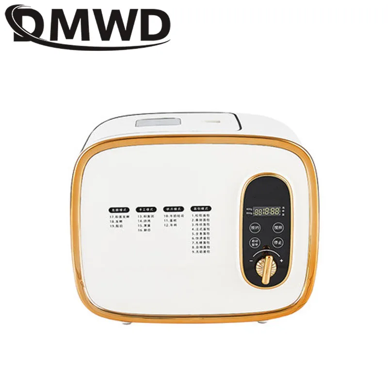 DMWD Visible Automatic Multifunctional Mini Bread Maker Intelligent Electric Yogurt Cake Bread Toast Baking Machine Makers