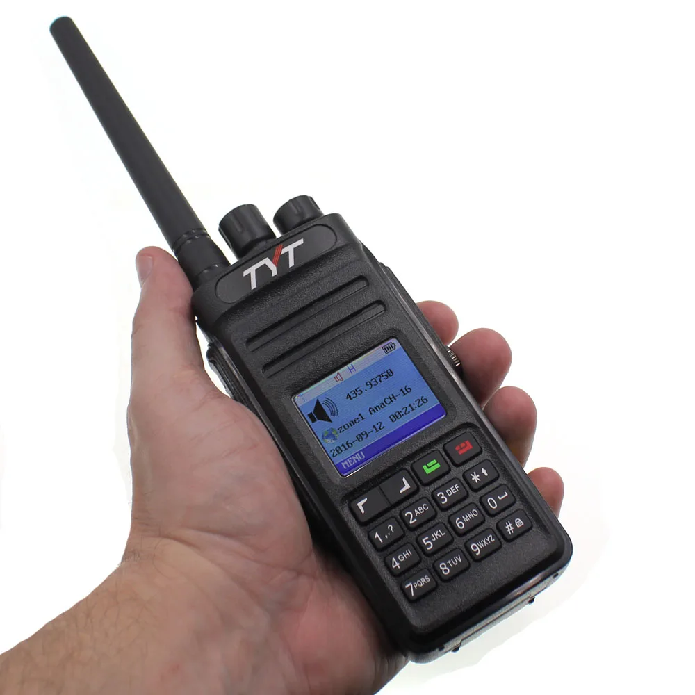 TYT MD398 Walkie Talkie IP67 двухстороннее радио 10 Вт Ham трансивер TYT MD-398 IP67 водонепроницаемый цифровой радиоприемник с кабелем для программирования