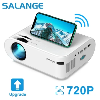 Salange mini proyector P62 de 4000 lúmenes, proyector de vídeo LED compatible con Android opcional, 1920x1080P