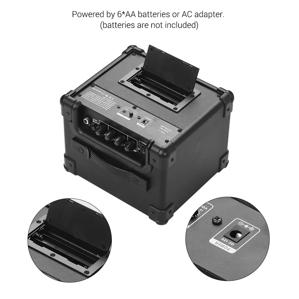 IDEEAUDIO AA-1 портативный Настольный электрогитарный динамик усилитель беспроводной BT 10 Вт комбинированный усилитель Черный ЕС штекер