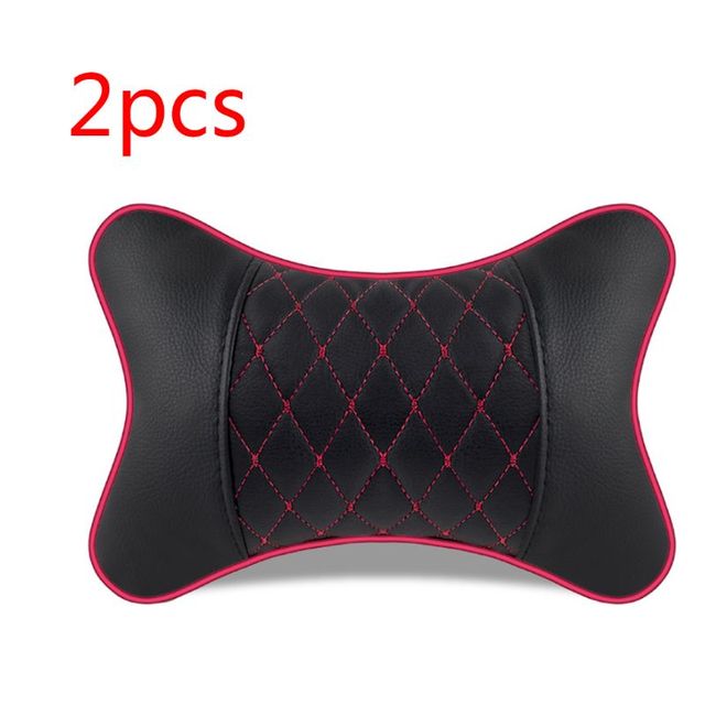 Artificial Leather Car Pillow Protection Neck Car Headrest Comfortable Auto Supplies Safety Breathable Neck Pillows