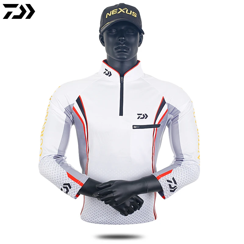 Daiwa Рыболовная рубашка Летняя мужская одежда для рыбалки Breanthable Anti UV уличная