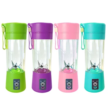 

400ml Portable 6 Blades Blender USB Rechargeable Fruit Juice Cup Bottle Mixer Fruit Juicer