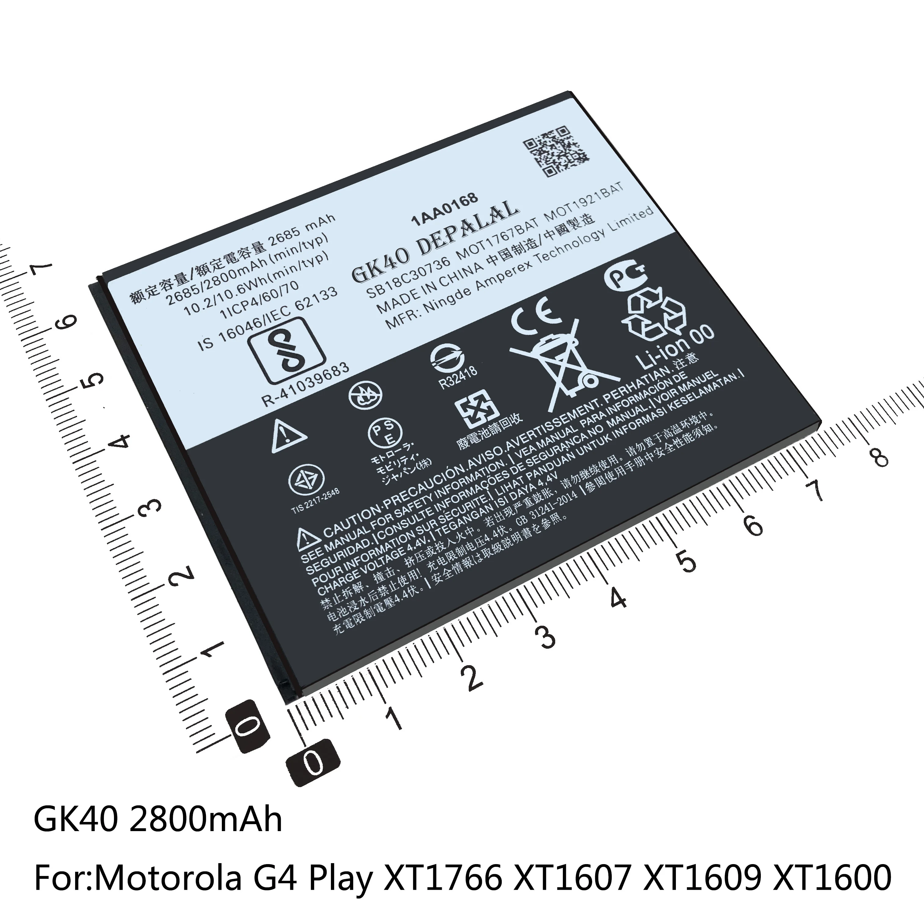 New OEM Original Motorola GK40 MOTO G4 PLAY XT1607 XT1609 MOTO G5 XT1670  Battery 