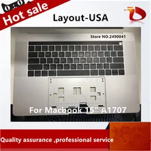Original 15.4” A1707 Gray Grey full Topcase US Keyboard for Macbook Pro 15.4” A1707