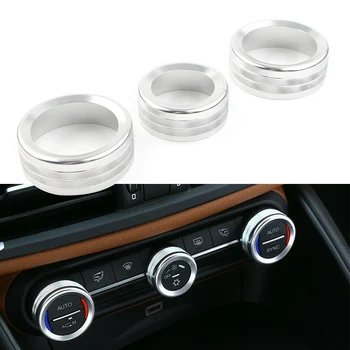 

Car Styling Inner Central Control Air Condition Switch Knob Ring Cover Trims For Alfa Romeo Stelvio Giulia 2017 2018 2019 2020