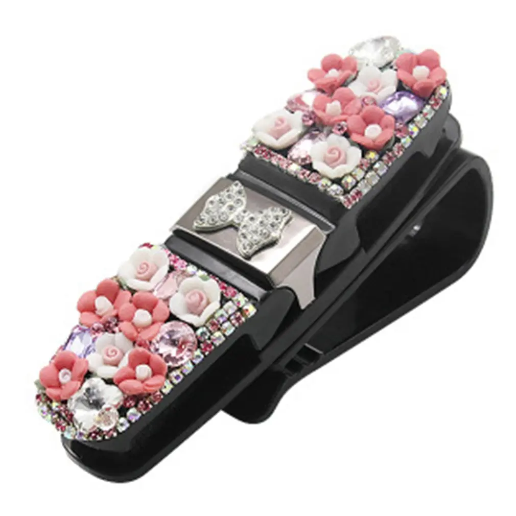 Car Glasses Clip Utility Car Sunglasses Bracket Glasses Box Car Creative Sun Visor Card Storage Clip