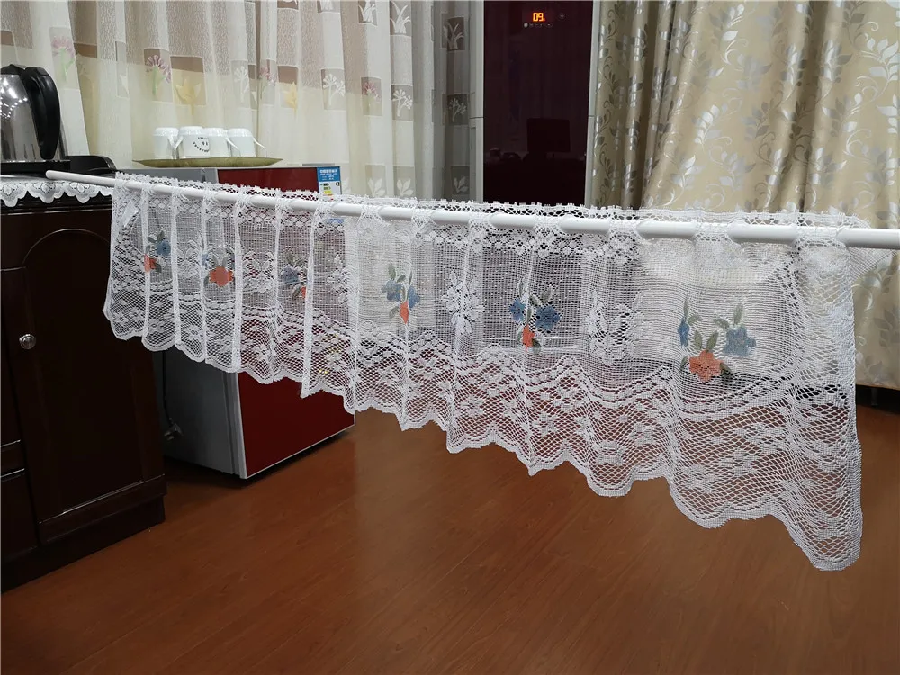 Полупрозрачные кофейные занавески в европейском стиле 2 шт. вязаные кухонные