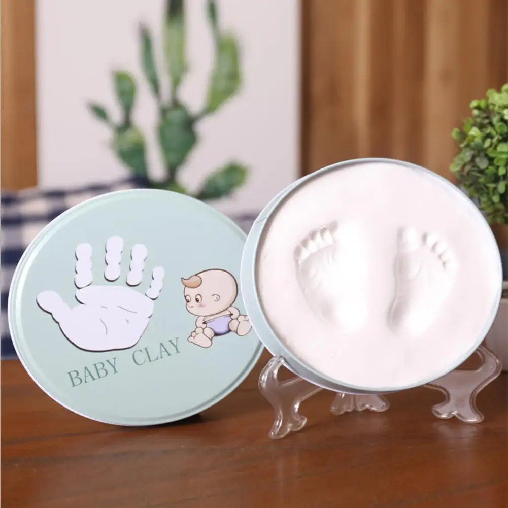  NewCute Baby Frame DIY Handprint Imprint Air Drying Soft Clay Footprint Kids Casting Parent-child H