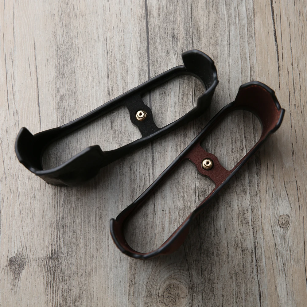 AYdgcam Handmade Genuine Leather Camera case Half
