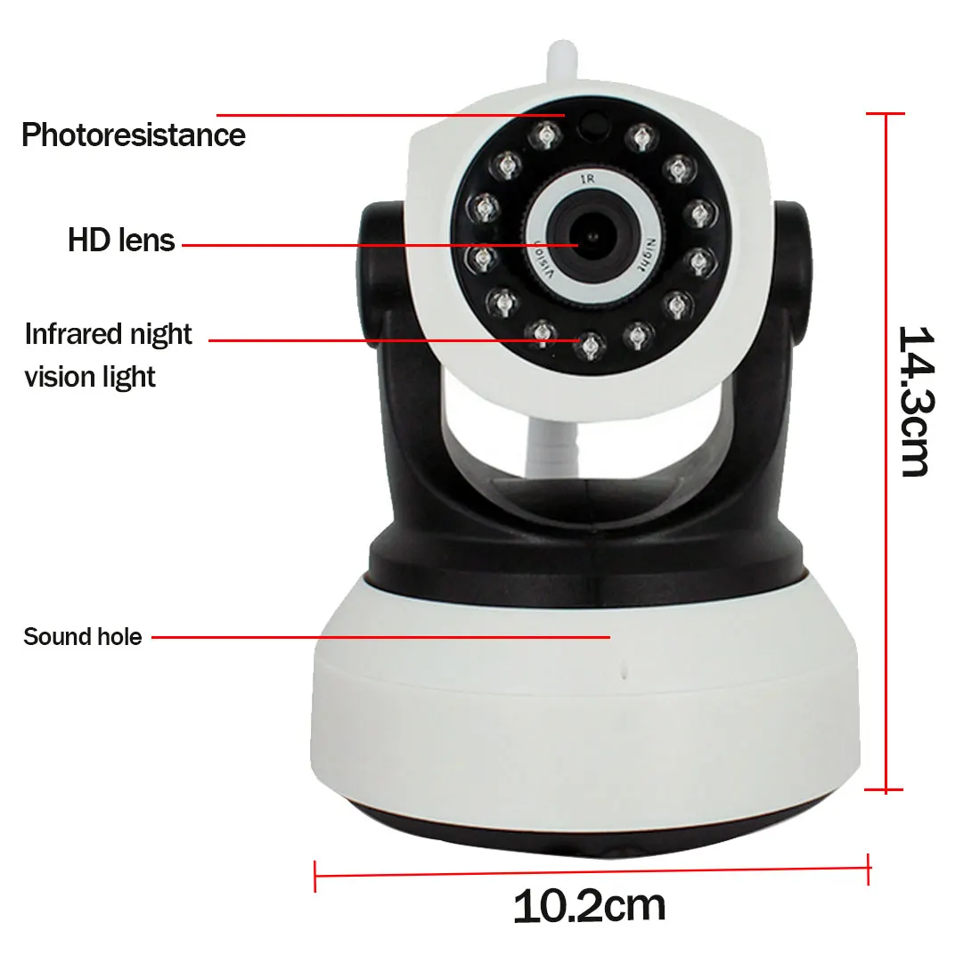 Беспроводная ip-камера 720 P, Wi-Fi, камера видеонаблюдения для помещений, детский монитор, двухсторонняя аудио ИК-камера ночного видения с сигнализацией