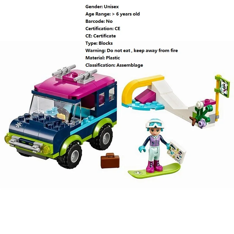 

The Snow Resort 144Pcs Building Blocks Toys For Children Compatible for 01049 micro block octonauts grinch octonauts toy