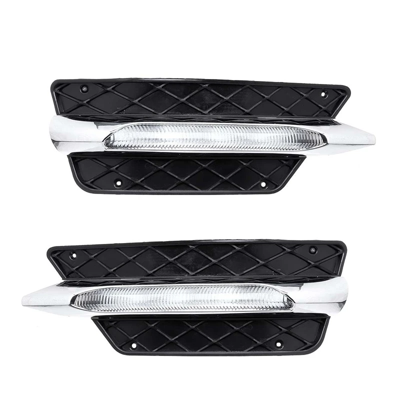  Front Bumper Grill Molding Led Fog Light Daytime Running Light Fog Lamp for Mercedes Benz W204 C-Cl - 4000126509924