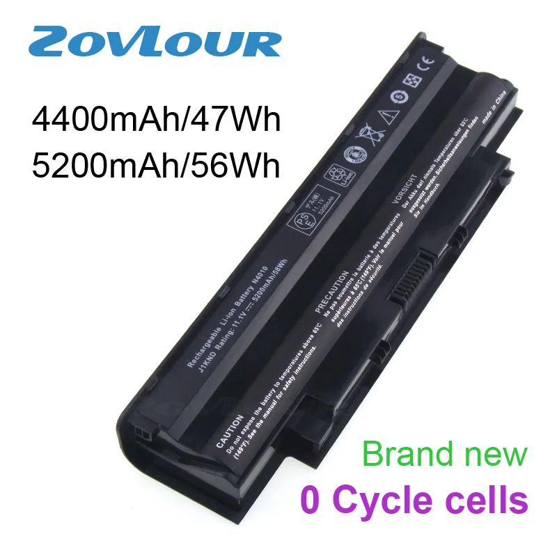 Декодированная батарея для ноутбука Zovlour J1KND Dell Inspiron 13R 3010 D370HK D430 D480|Аккумуляторы