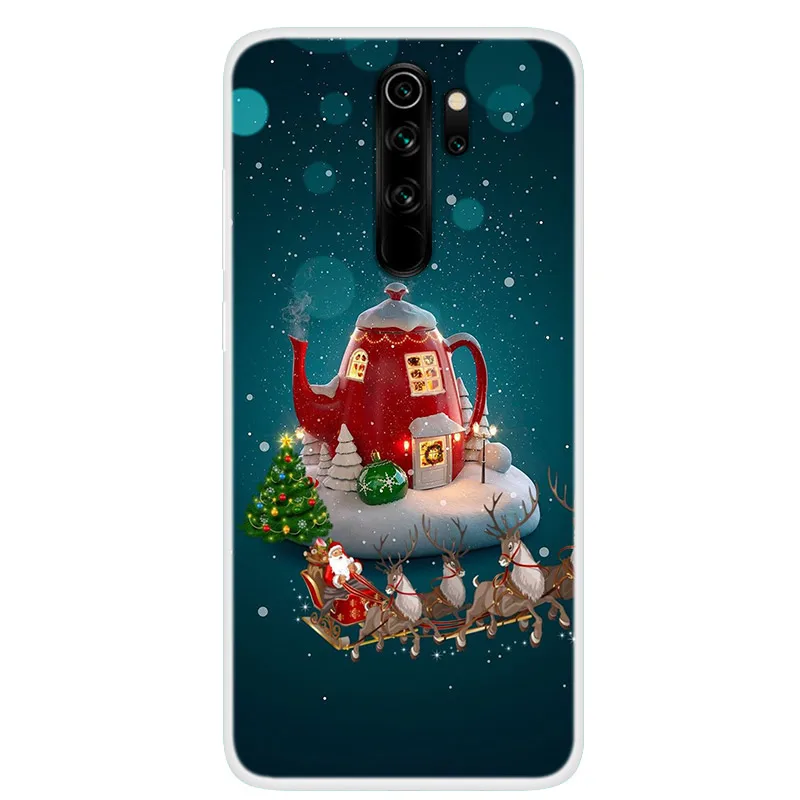 For Xiaomi Redmi Note 8 Pro Case Christmas NEW Year Gift Soft TPU Cover For Xiomi Redmi Note 8T Phone Cases Coque Note8 8Pro xiaomi leather case charging Cases For Xiaomi