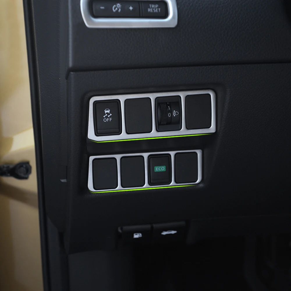 Stainless-Steel-Car-styling-Headlight-switch-control-panel-decorative-box-For-Nissan-Qashqai-J11-2014-2015