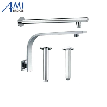 

Amibronze Square Round Wall / Ceiling mounted Chrome Polished Rainfall Shower Arm SA-07